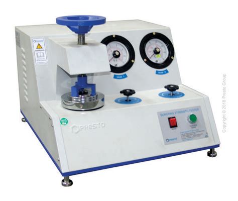 bursting strength tester for paper board|burst strength test.